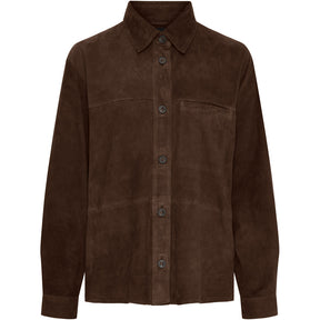 BTFCPH BTFSARA Suede Shirt Skjorter Brun