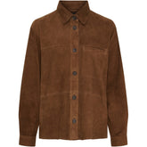 BTFCPH BTFSARA Suede Shirt Skjorter Brun