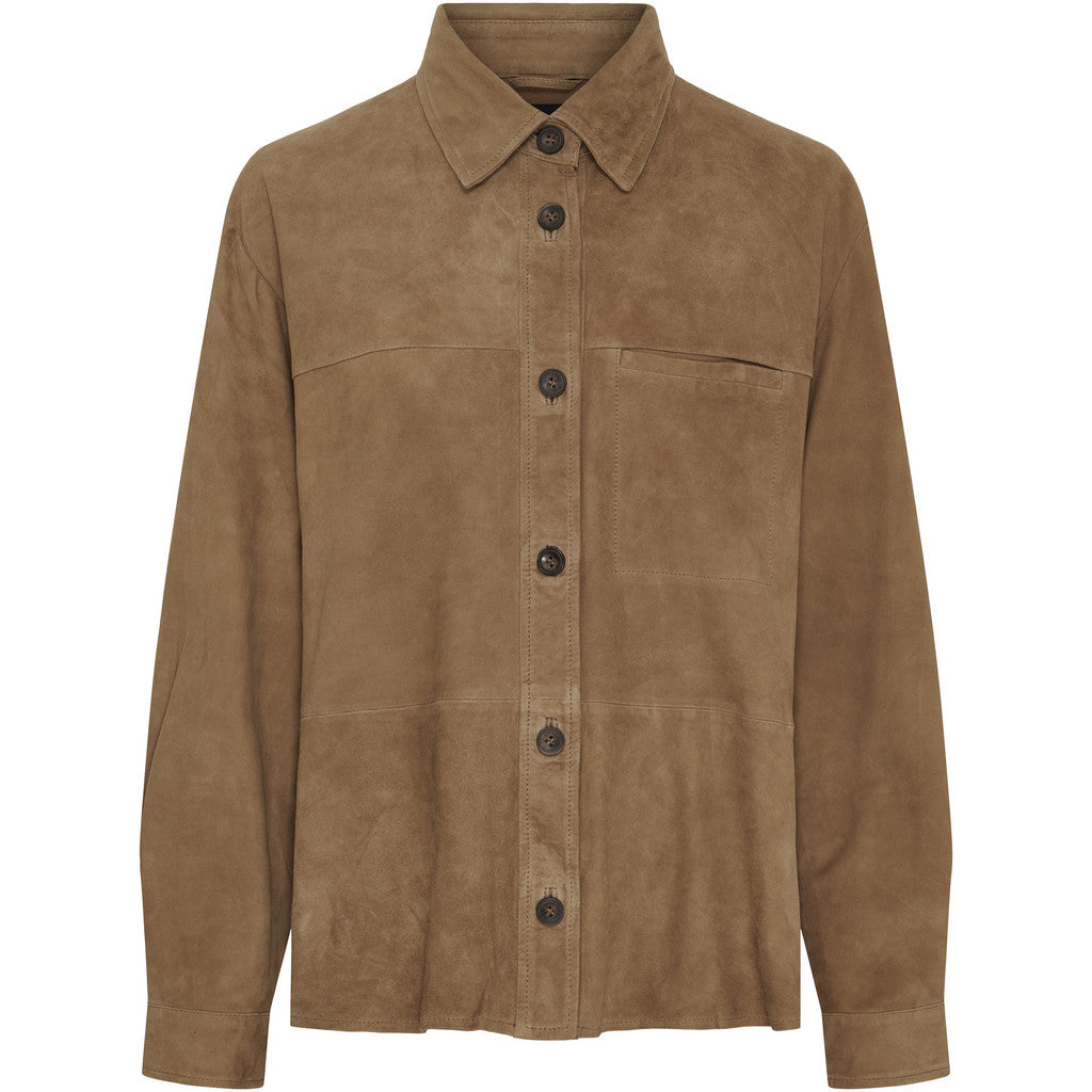 BTFCPH BTFSARA Suede Shirt Skjorter Nude Brown
