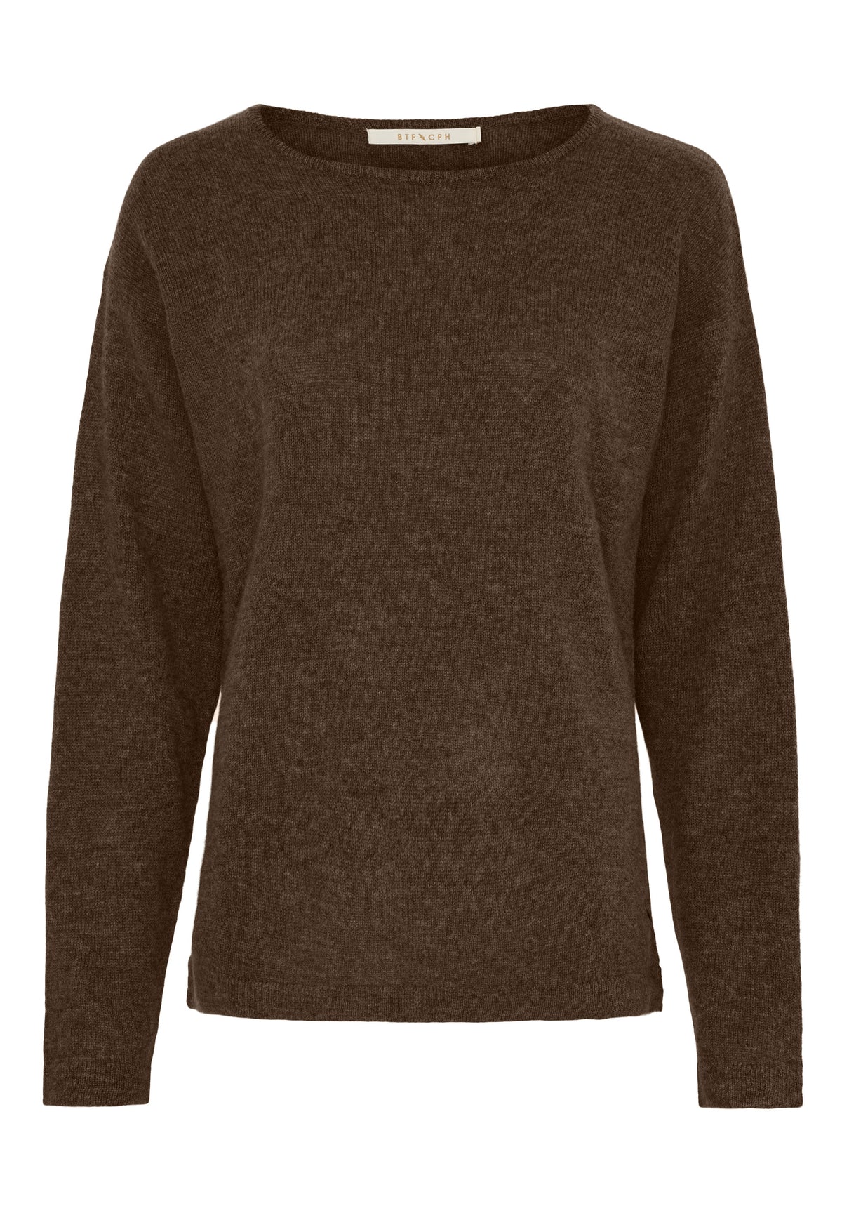 BTFCPH BTFSELINA Cashmere Pullover Pullovers Dark Brown Melange