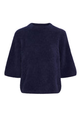 BTFCPH BTFTHEA Pullover i vaskebjørnsgarn Pullovers Blå