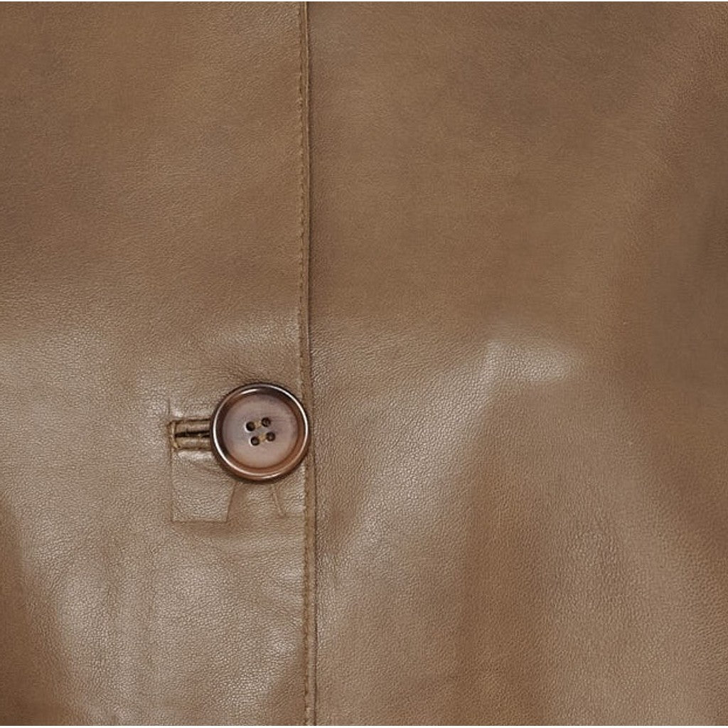 BTFCPH BTF Lotte Leather Jacket Jakker Nude Brown