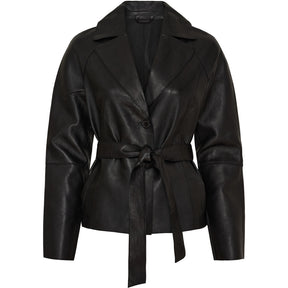 BTFCPH BTF Lotte Leather Jacket Jakker Sort