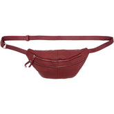 Orchid Bæltetaske med læderstrop Tasker Syrah Red w. silver