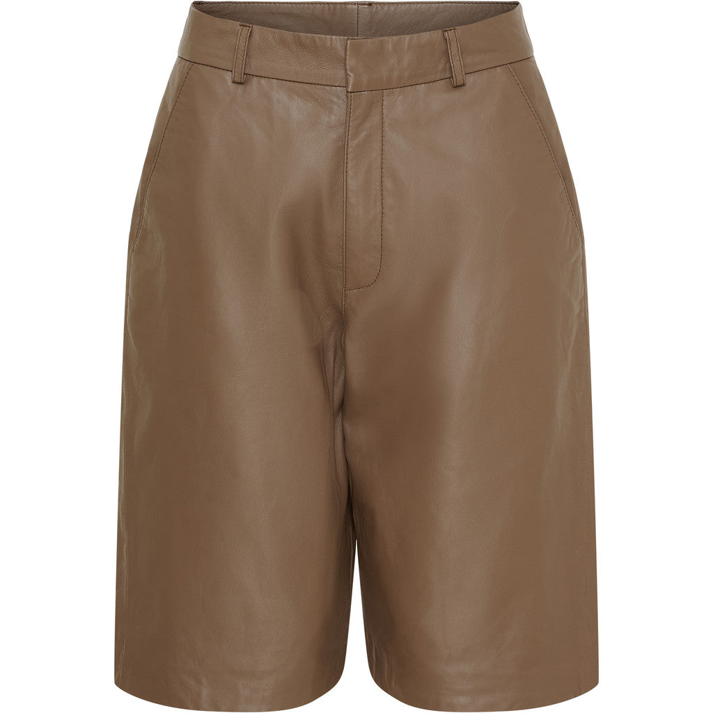 NOTYZ Bermuda lædershorts Shorts Hazelnut
