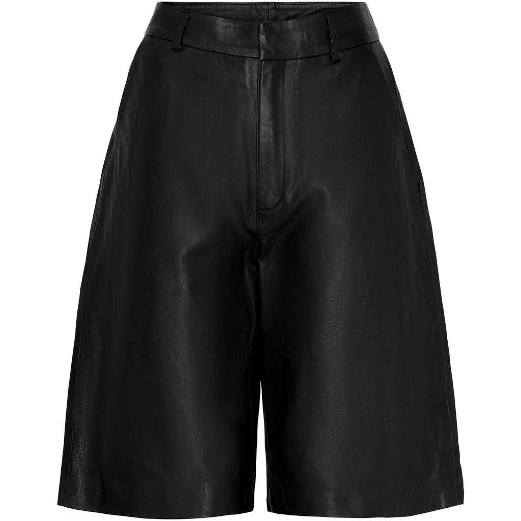 NOTYZ Bermuda lædershorts Shorts Sort