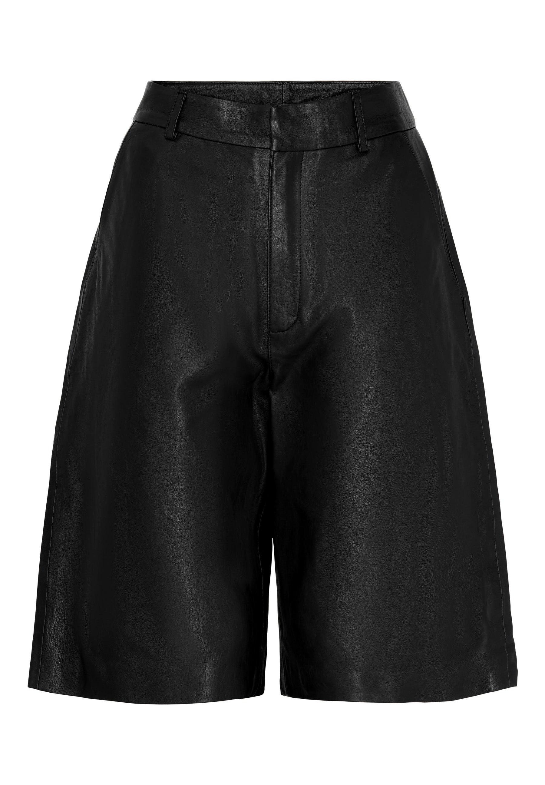 NOTYZ Bermuda lædershorts Shorts Sort