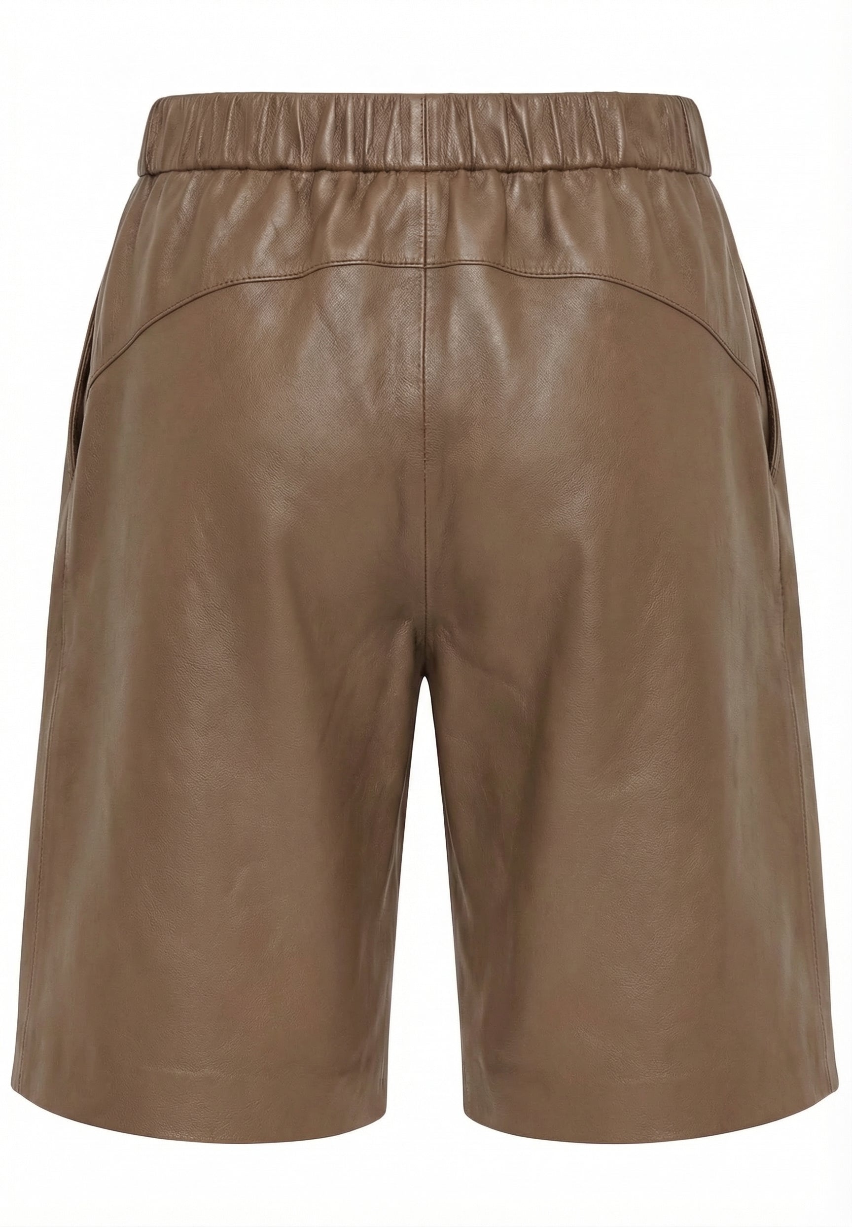 NOTYZ Bermuda lædershorts Shorts Hazelnut