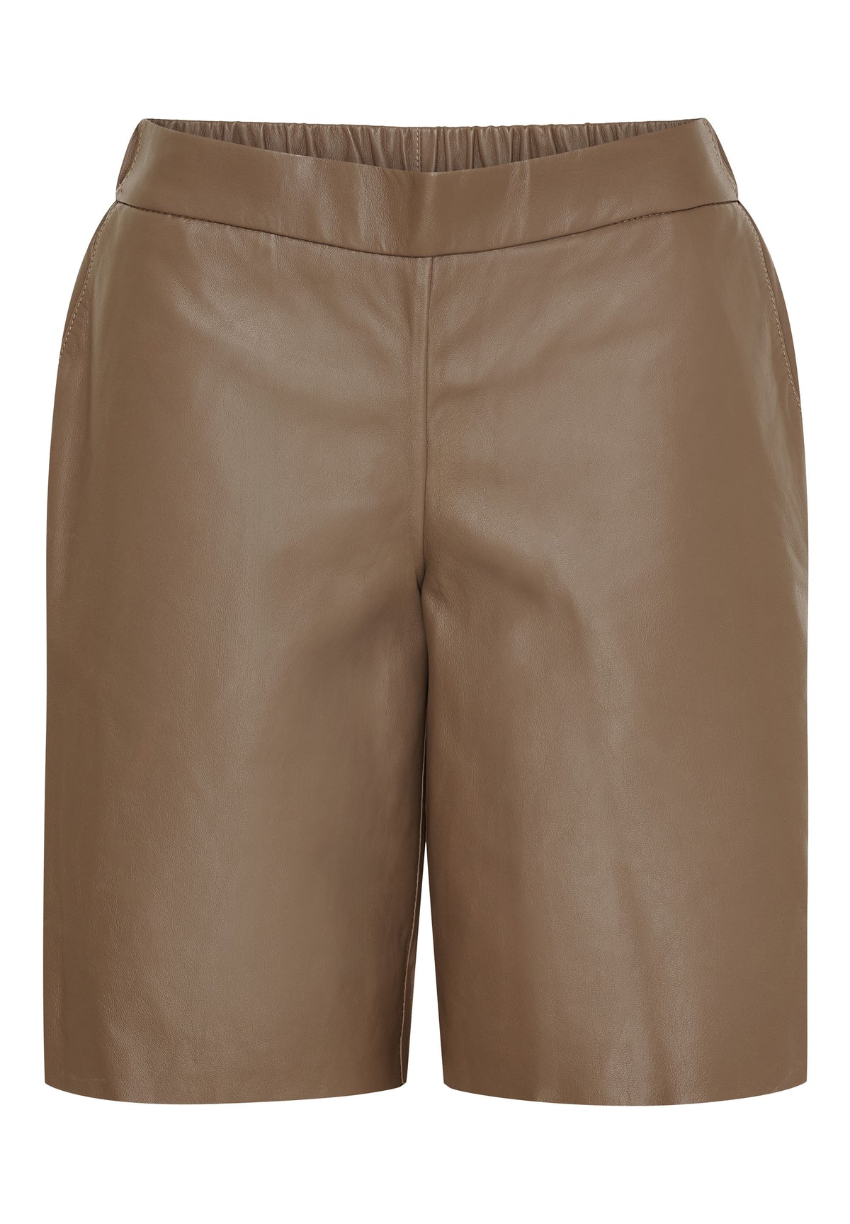 NOTYZ Bermuda lædershorts Shorts Hazelnut