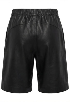 NOTYZ Bermuda lædershorts Shorts Sort