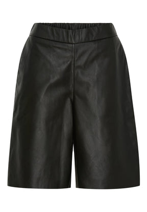 NOTYZ Bermuda lædershorts Shorts Sort