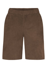 NOTYZ Bermuda shorts i ruskind Shorts Brun