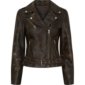 NOTYZ Biker Jacket Jakker Walnut w. Silver acc.