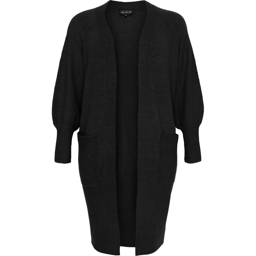 NO. 1 BY OX Bishop longsleeve cardigan Cardigans Sort
