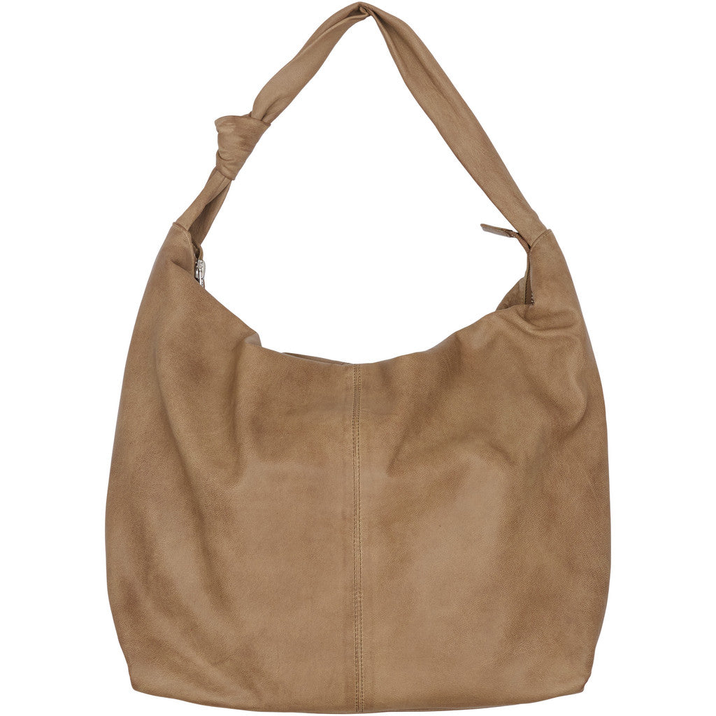 BTFCPH Blød lædertaske Tasker Nude Brown w. Silver acc.