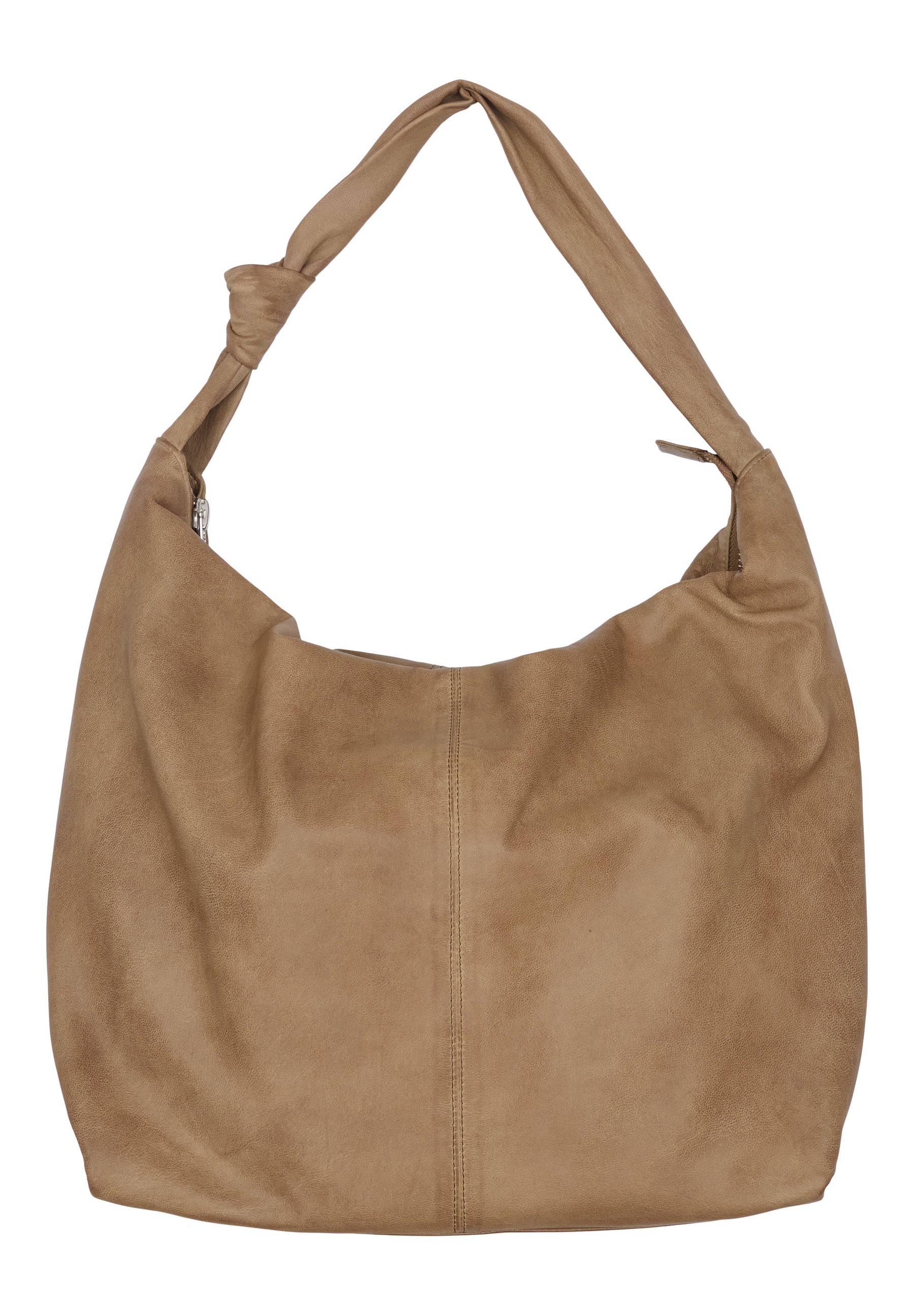 BTFCPH Blød lædertaske Tasker Nude Brown w. Silver acc.