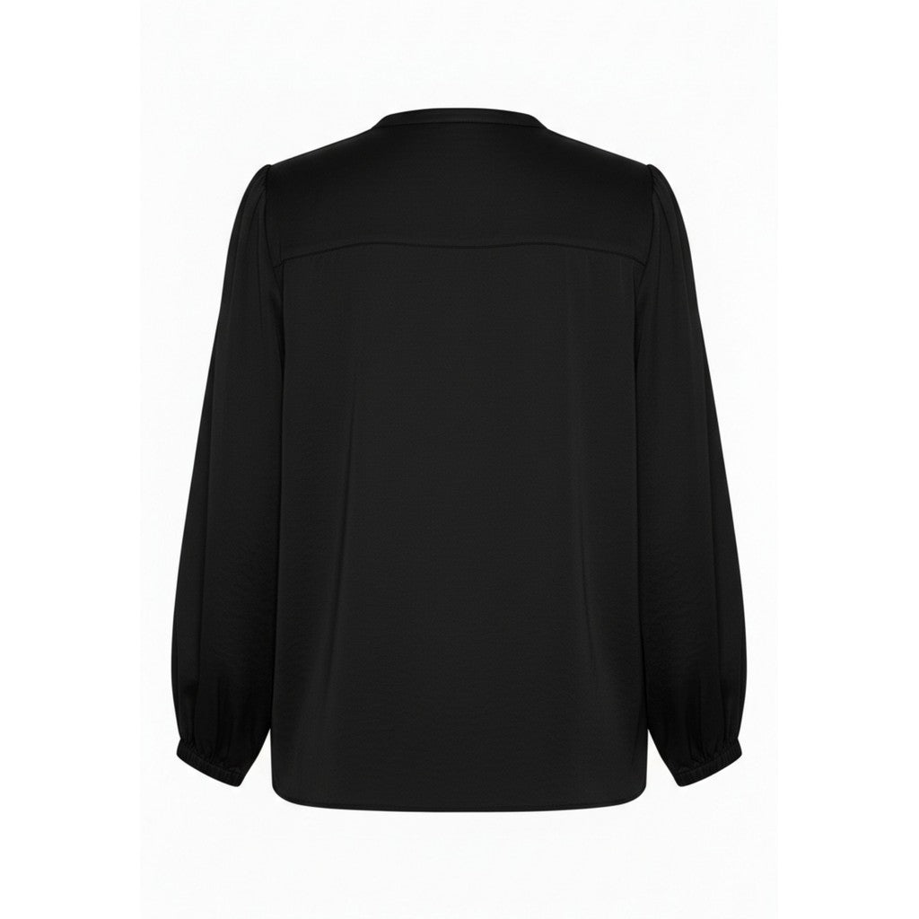 NO. 1 BY OX Blouse V neck w flair Bluser