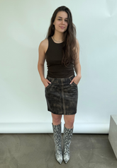 BTFCPH Bluse i læder - KOLLEKTIONSSALG Bluser Walnut
