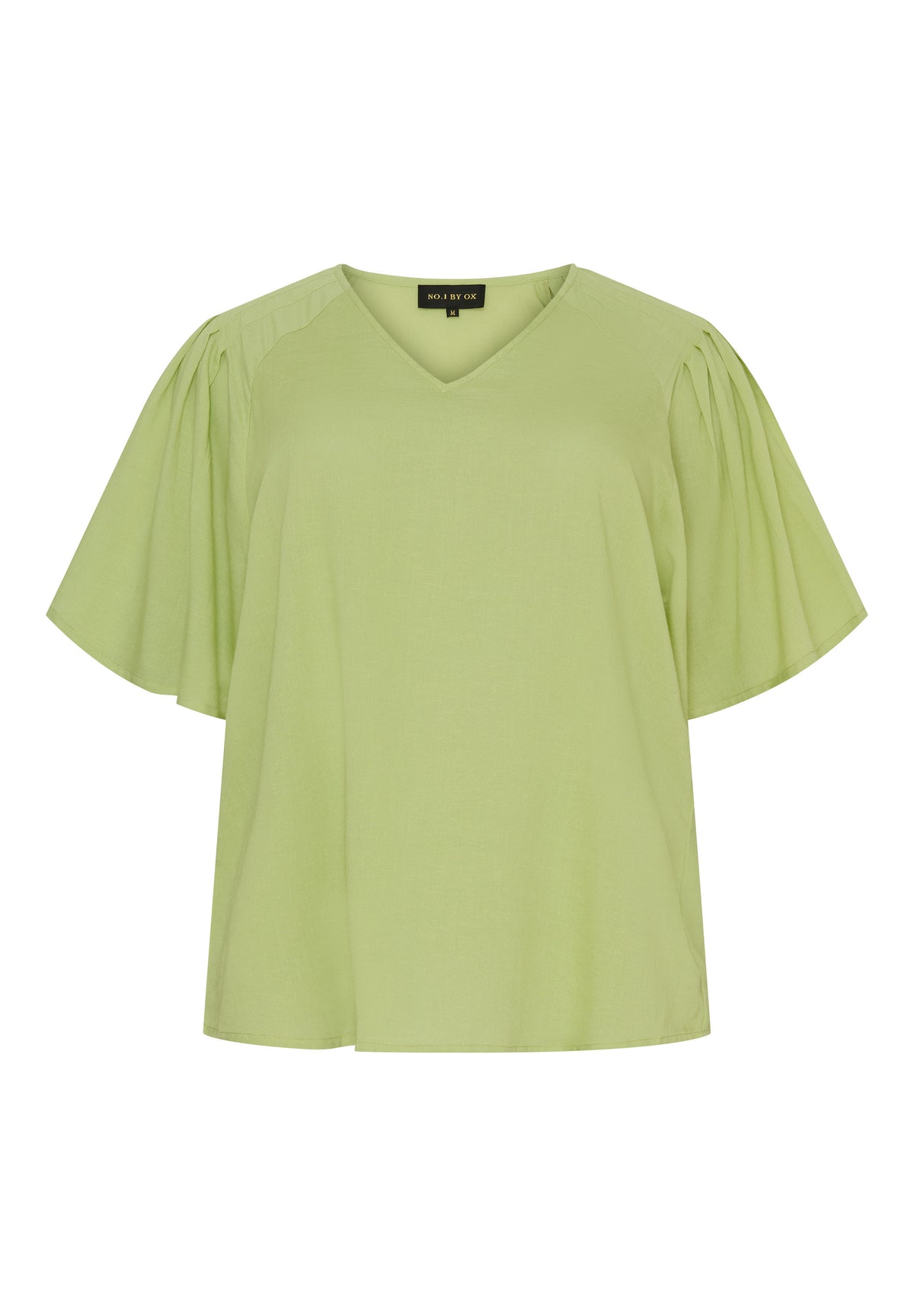 NO. 1 BY OX Bluse med V-neck Bluser Nile Green