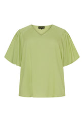 NO. 1 BY OX Bluse med V-neck Bluser Nile Green
