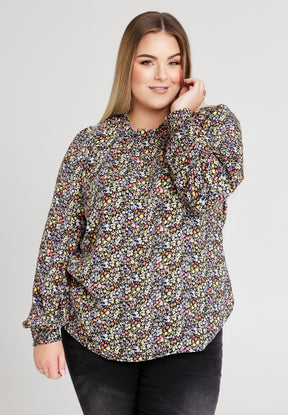 NO. 1 BY OX Blus med blommigt tryck Blusar Multi