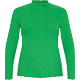 NO. 1 BY OX Bluse med bølgekant Bluser Grass Green (Amazon Green)