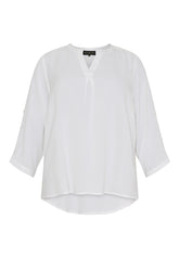 NO. 1 BY OX Bluse med opsmøg Bluser Hvid