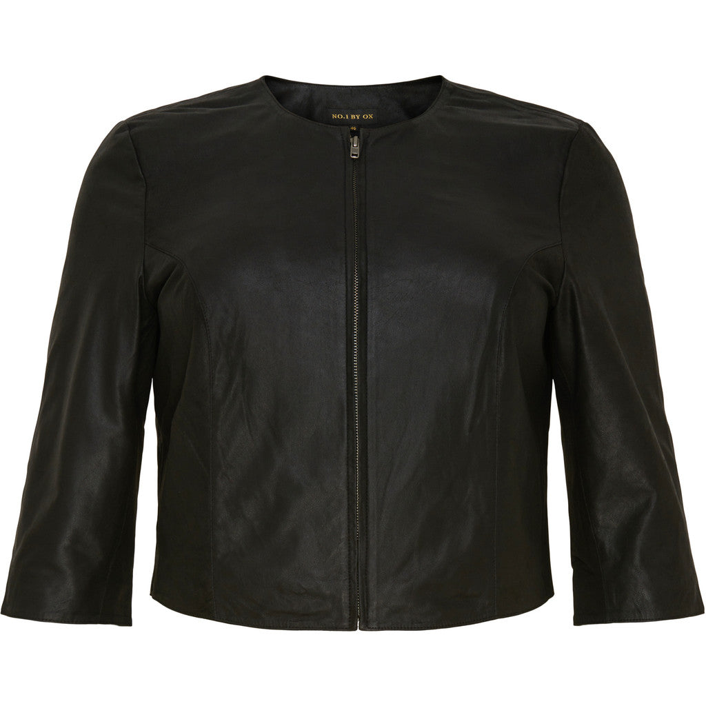 NO. 1 BY OX Bolero i skind - KOLLEKTIONSSALG Kjoler Sort