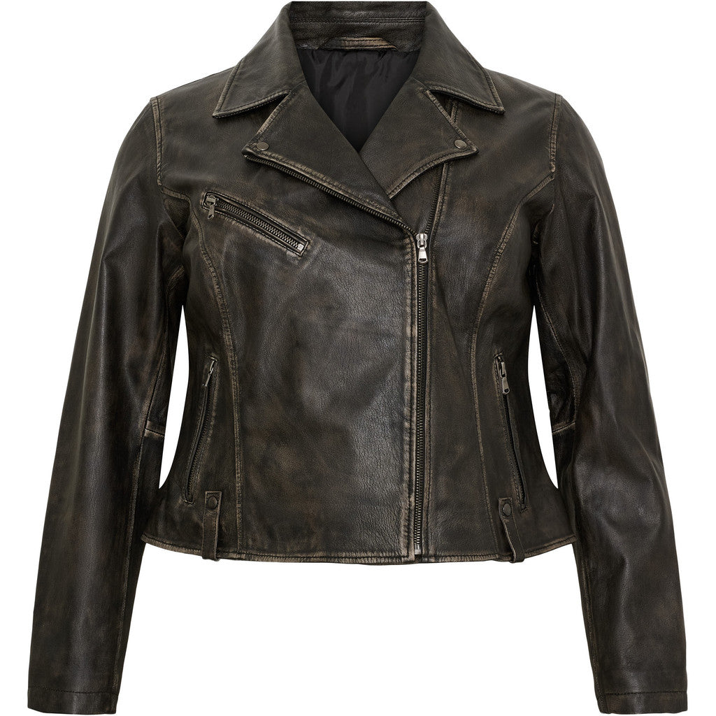 NO. 1 BY OX Bolero i skind - KOLLEKTIONSSALG Kjoler Sort