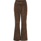 NOTYZ Bootcut bukser i ruskind Bukser Brun