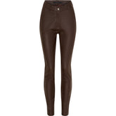 BTFCPH Bukser i smidigt læder Bukser Espresso w. Silver acc.