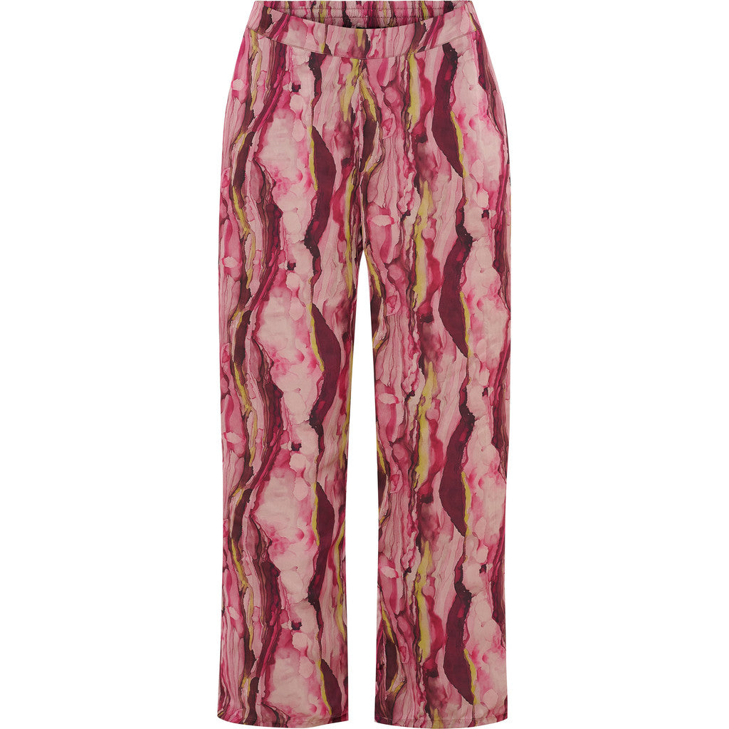 NO. 1 BY OX Bukser med vidde Bukser Pink watercolour print