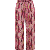 NO. 1 BY OX Bukser med vidde Bukser Pink watercolour print