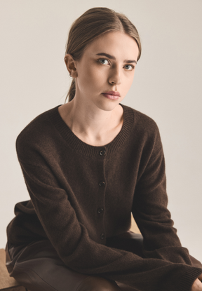 BTFCPH Cardigan i Yak Cardigans Brun