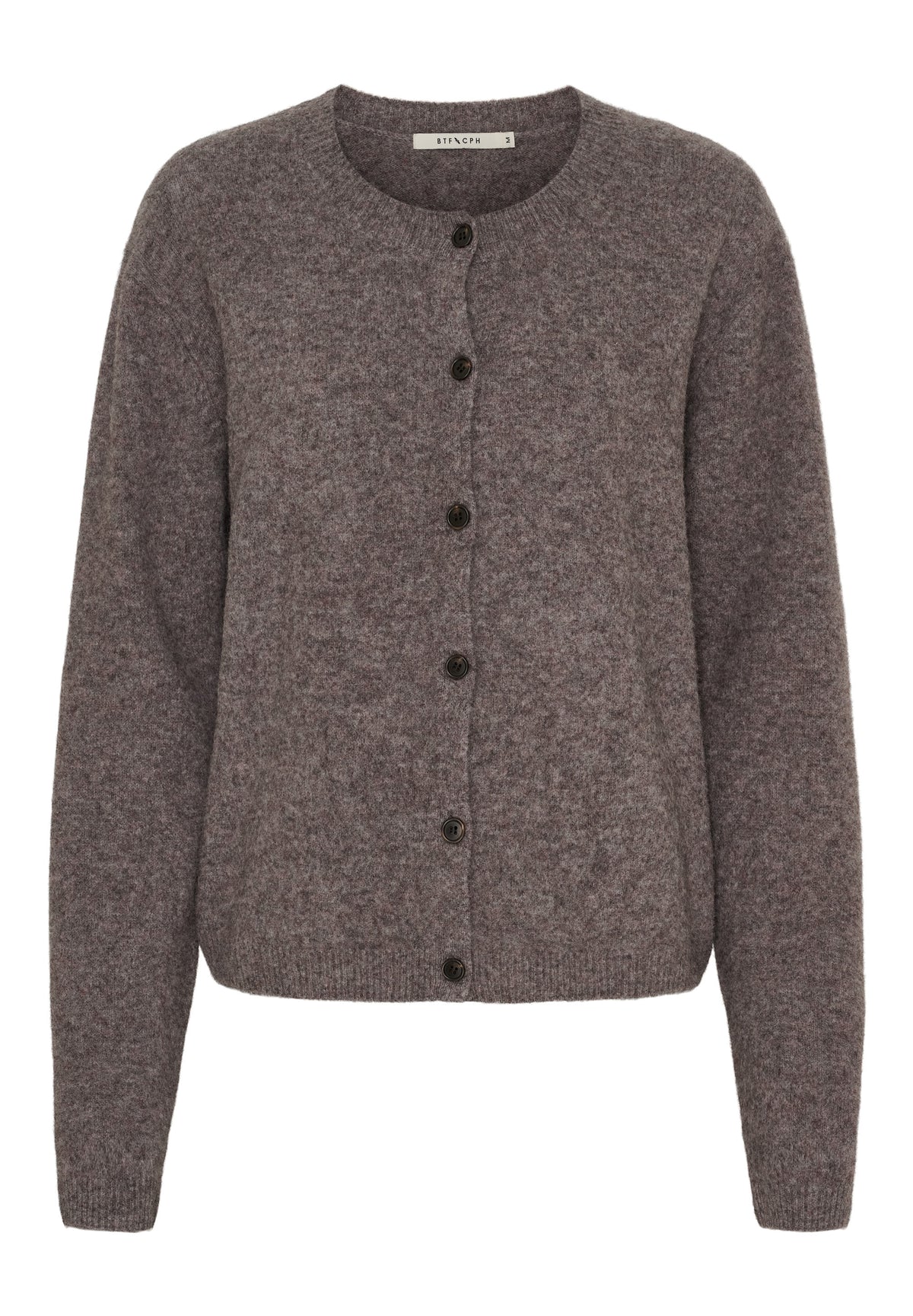 BTFCPH Cardigan i Yak Cardigans Dark Ash Melange