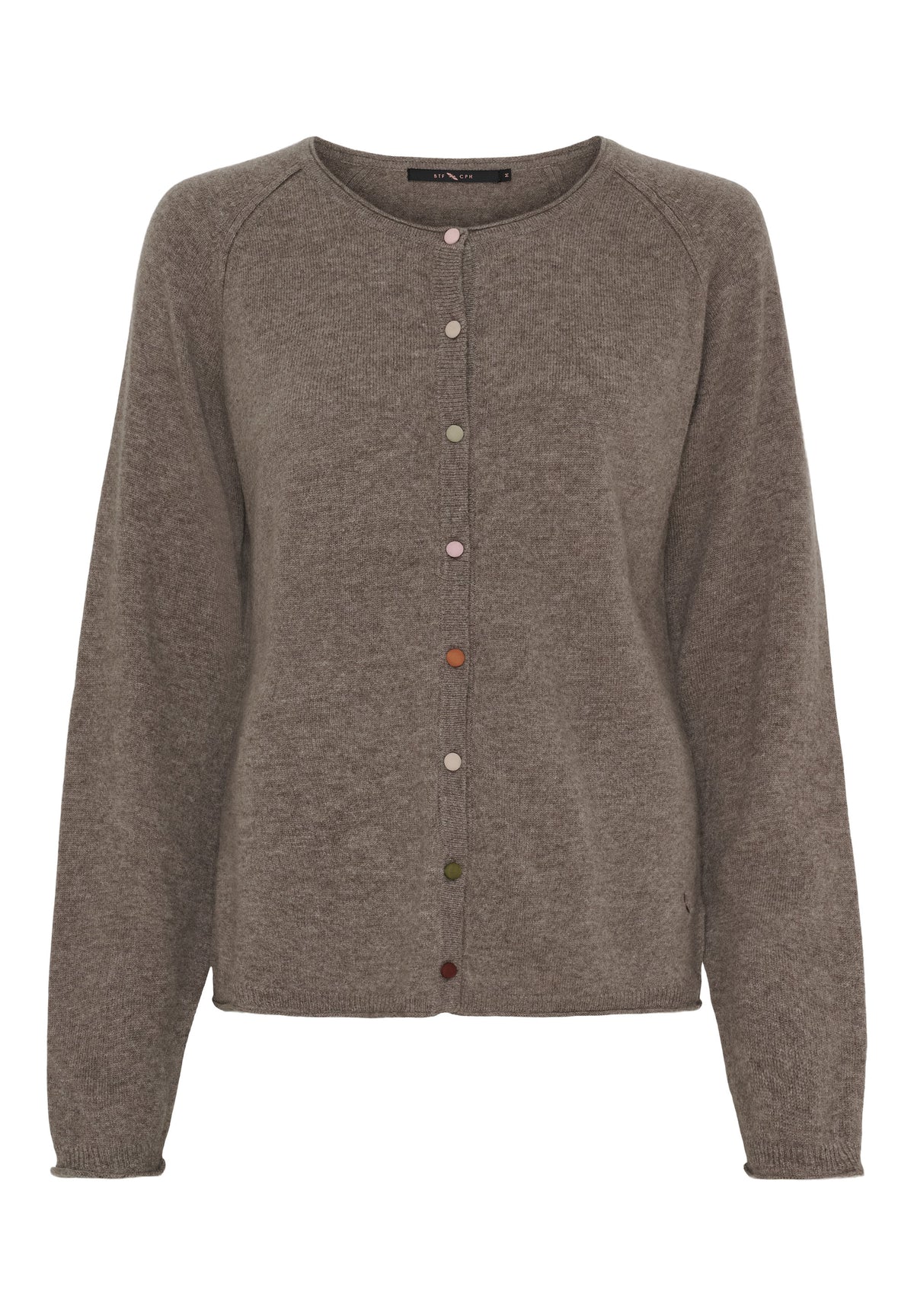 BTFCPH Cardigan i cashmere blanding Cardigans Ash Brown Melange