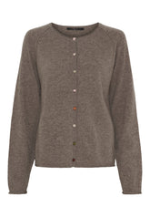 BTFCPH Cardigan i cashmere blanding Cardigans Ash Brown Melange
