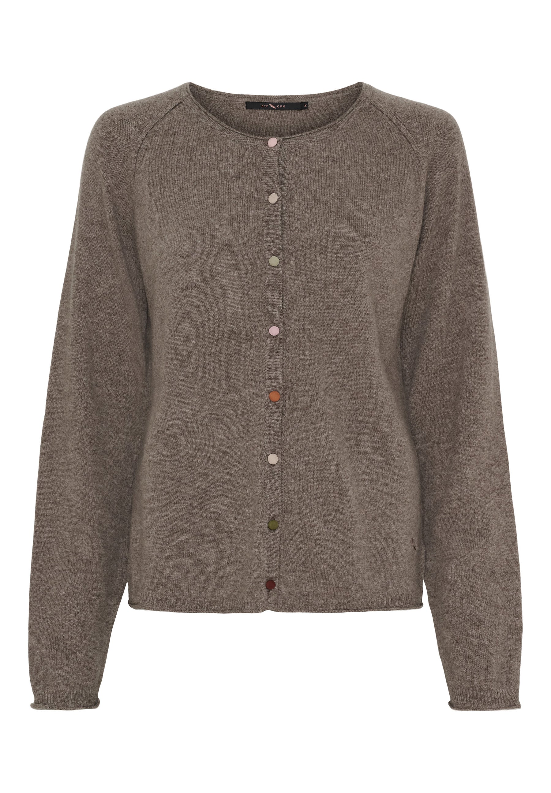BTFCPH Cardigan i cashmere blanding Cardigans Ash Brown Melange