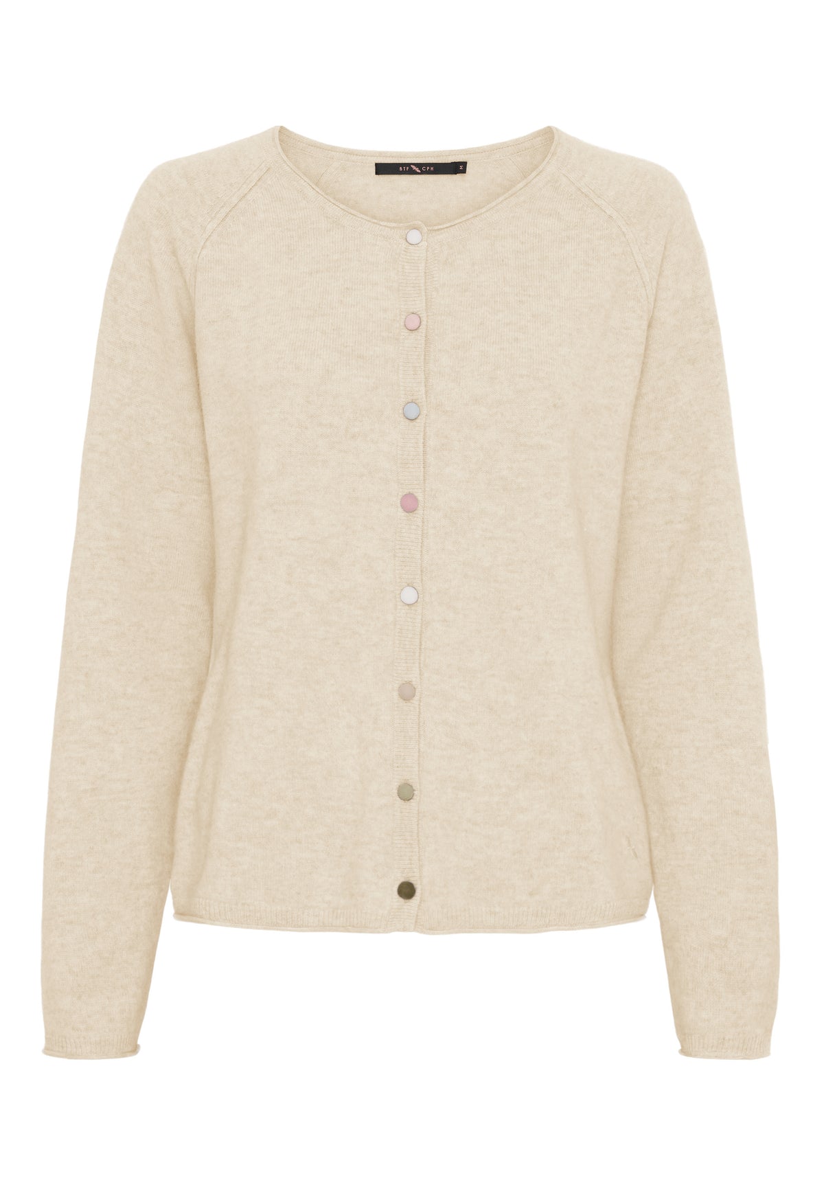 BTFCPH Cardigan i cashmere blanding Cardigans Ivory Melange
