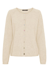 BTFCPH Cardigan i cashmere blanding Cardigans Ivory Melange