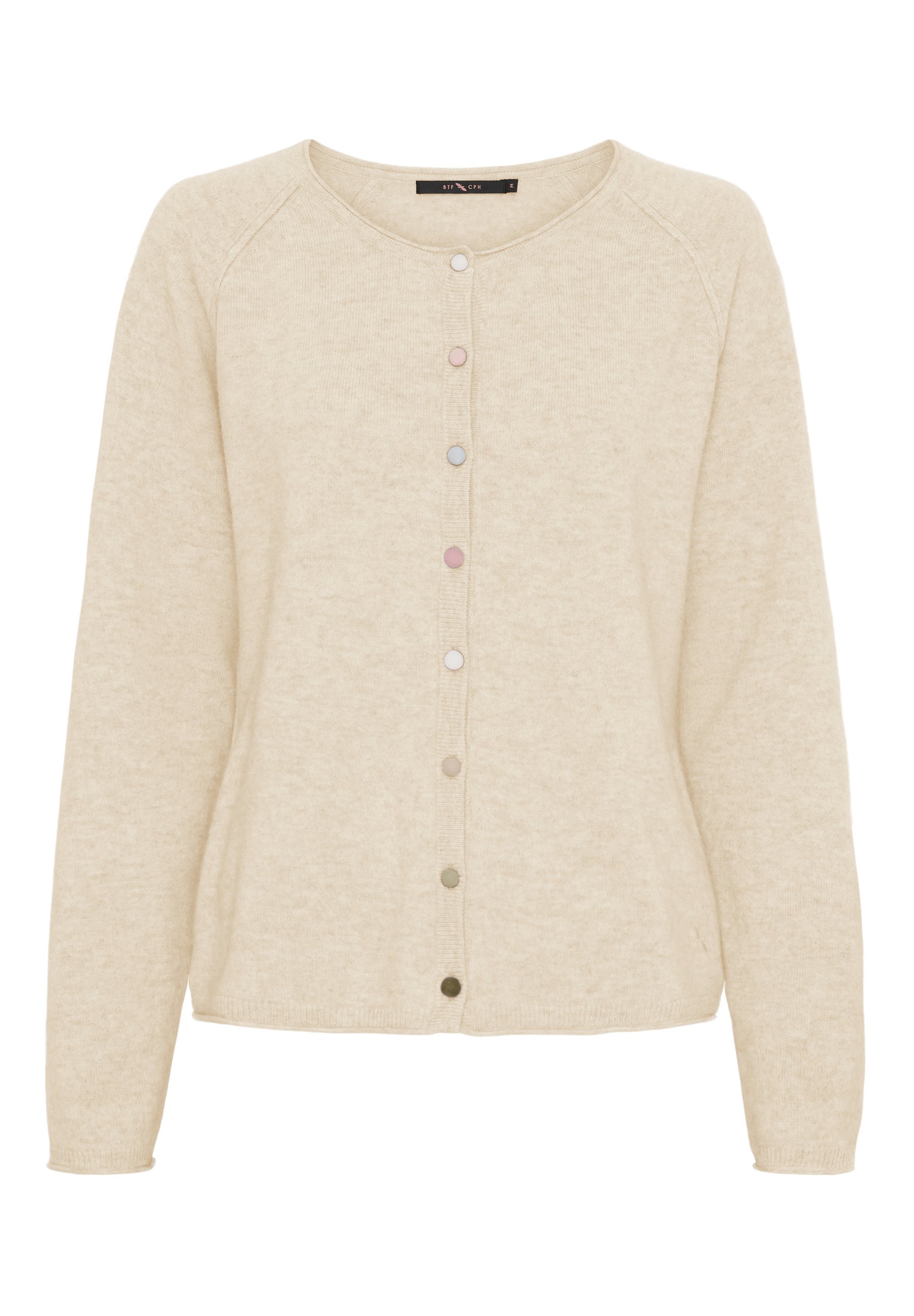 BTFCPH Cardigan i cashmere blanding Cardigans Ivory Melange