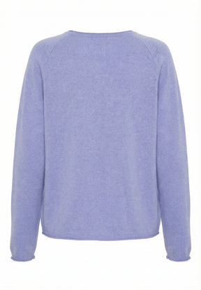 BTFCPH Cardigan i cashmere blanding Cardigans Lavander Blue Melange