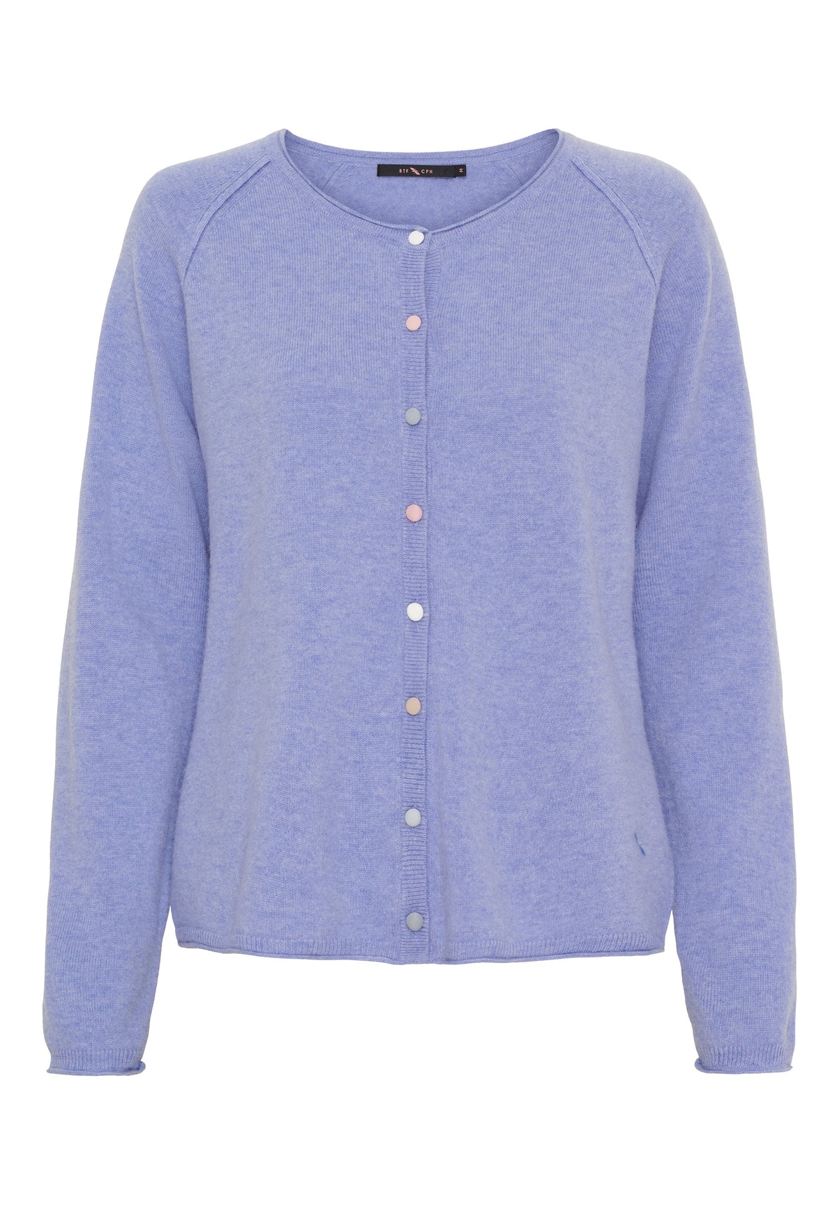 BTFCPH Cardigan i cashmere blanding Cardigans Lavander Blue Melange
