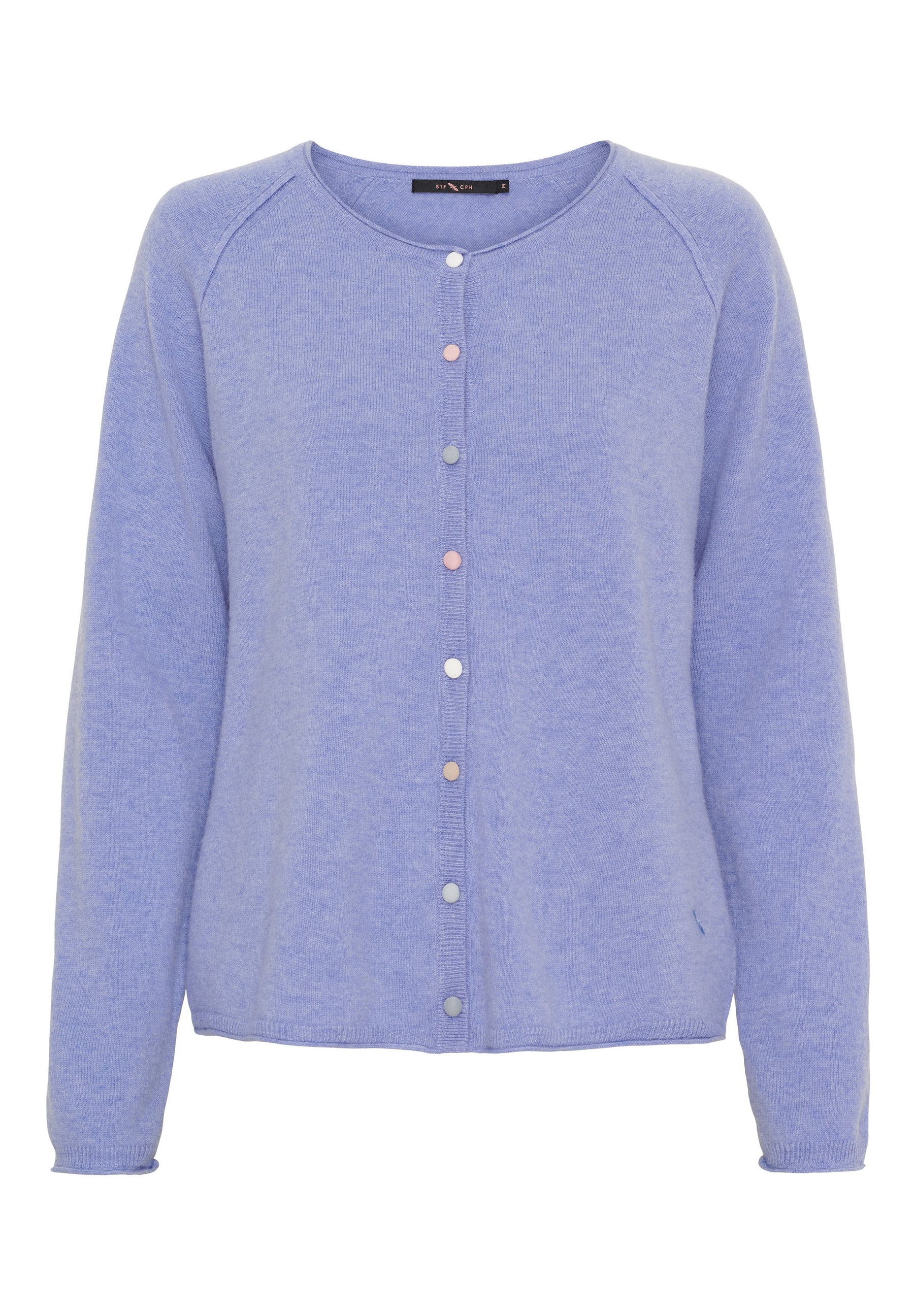 BTFCPH Cardigan i cashmere blanding Cardigans Lavander Blue Melange