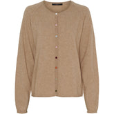BTFCPH Cardigan i cashmere blanding Cardigans Light Camel Melange