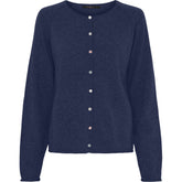 BTFCPH Cardigan i cashmere blanding Cardigans Midnight Blue Melange-new