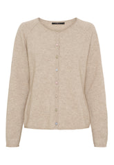 BTFCPH Cardigan i cashmere blanding Cardigans Natural Beige Melange