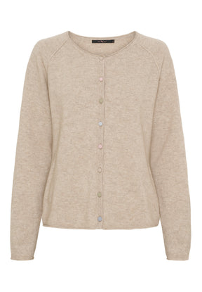 BTFCPH Cardigan i cashmere blanding Cardigans Natural Beige Melange