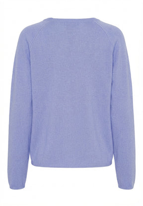 BTFCPH Cardigan i cashmere blanding Cardigans Lavander Blue Melange