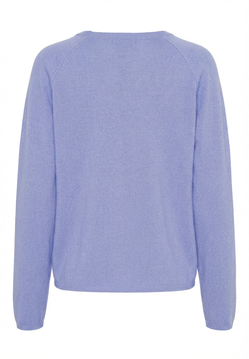 BTFCPH Cardigan i cashmere blanding Cardigans Lavander Blue Melange
